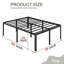Structure de lit 22 po avec pieds d'angle arrondis-540726825