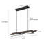 Lustre carré / rectangulaire Dimmable