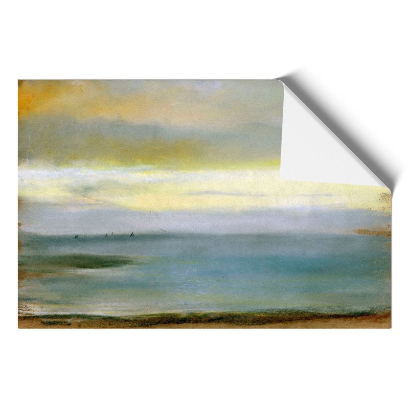 Beach at Low the Tide by Edgar Degas - Unframed Painting, 42cm H x 59cm W x 0.1cm D