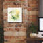"Eper Graffiti" Emerald & Olive 2 "par June Erica Vess, art mural sur toile, 12 po x 12 po
