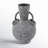 Ceramic Textured Decorative Vase with Ring Handles-796692808