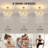 20.5'' Gold Fandelier Crystal Caged Ceiling Fans with Light Kit & Remote Control