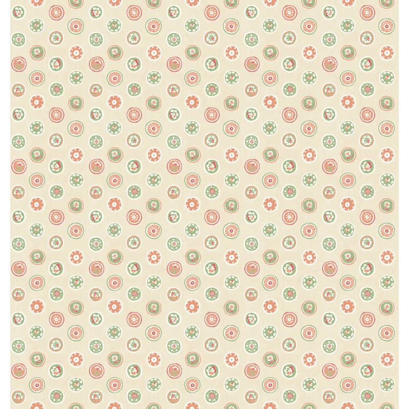 Court Buttons - Blue, Pink/Green