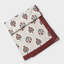 Nappe Gulnaar à imprimé floral rouille et bourgogne, 100 % coton, 142 x 224 cm-971117232