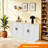 53.1" W 4 Door Buffet Cabinet, Coffee Bar Cabinet With Adjustable Shelf, Kitchen Buffet Sideboard For Living Room, Kitchen-736628430