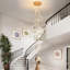 Adaleena 10 - Light LED Dimmable Geometric Long Chandelier Hanging Pendant for Staircase-510461939