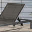 Chaise longue d'extérieur en alliage d'aluminium Savier