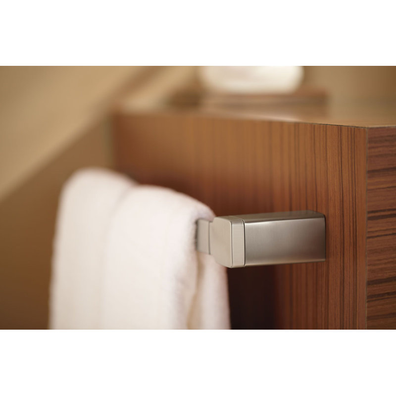 90 Degree 18" Wall Mounted Towel Bar, Brushed Nickel