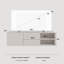 Floating TV Stand for 50" TVs with 2 Soft-Close Doors and Open Shelves, 140cm Wide-1508767650