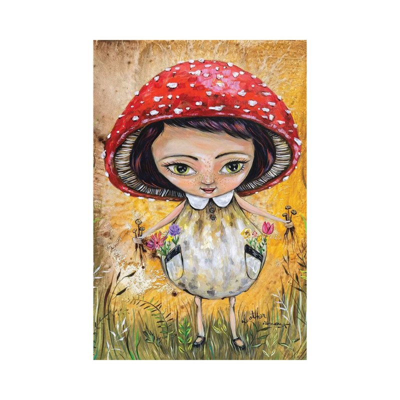 Grab Em By The Stems by Heather Renaux - No Frame Gallery-Wrapped Canvas Giclée on Canvas, 30.48cm H x 20.32cm W