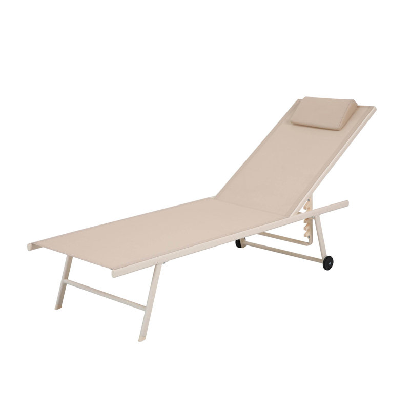 Travis Sun Lounger, Beige