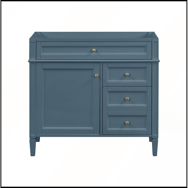 Meuble-lavabo moderne de 36 pouces avec 2 tiroirs, un tiroir basculant et une armoire pour un rangement diversifié