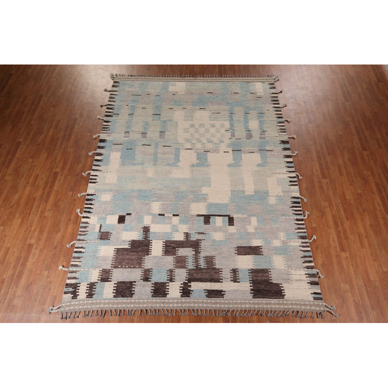 Handmade Wool Moroccan Abstract Area Rug 9x12