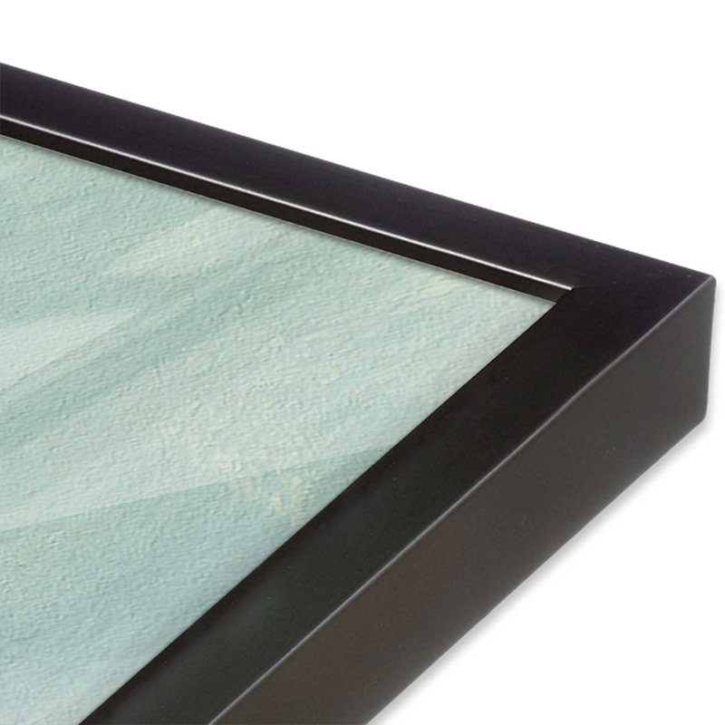 Impression sur toile Golden Threads Across the Sky I, Cadre de coin ouvert en zinc patiné, H 17,75 po x l 17,75 po