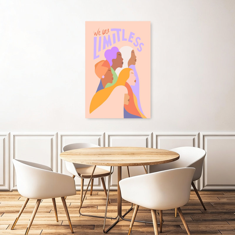 «Limitless Diverse Women», reproduction d'art moderne et contemporain, H 48 po x l 32 po
