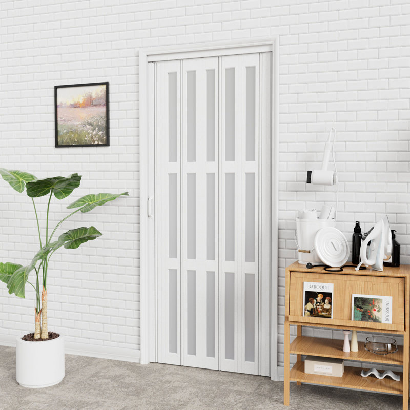80“ Paneled PVC/Vinyl Accordion Door