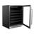 Whynter 24'' width 46 Bottle Single Zone Built-In Wine Refrigerator with Lock