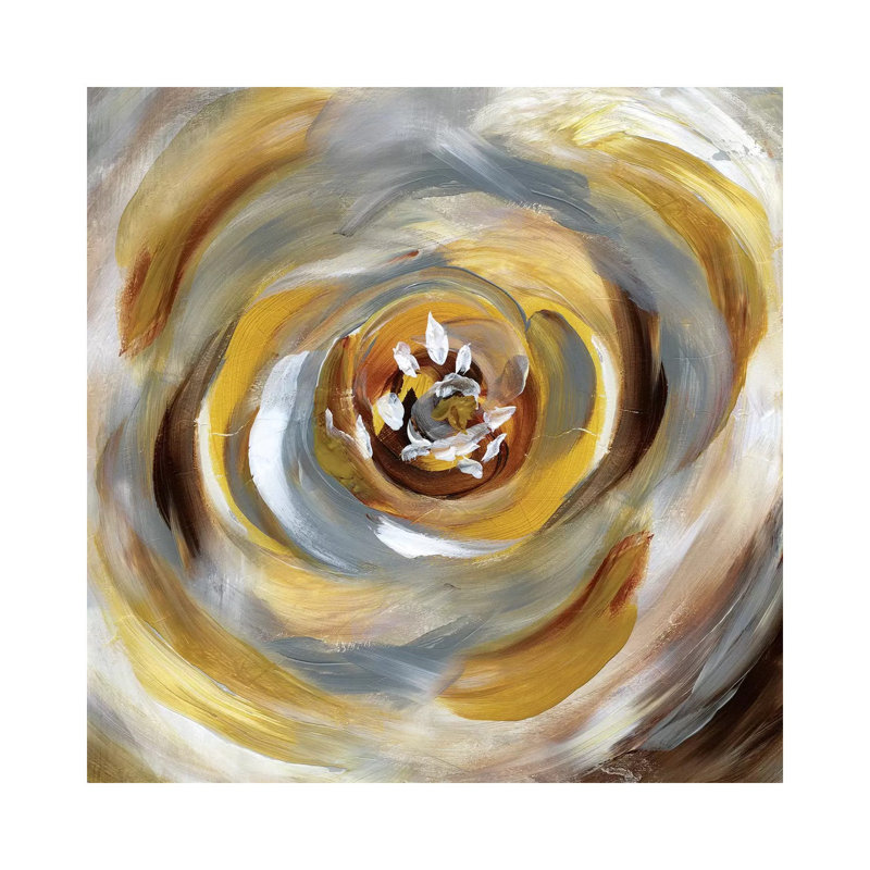 Emboldened Bloom by Nan - Wrapped Canvas Painting, 66.04 cm H x 66.04 cm W