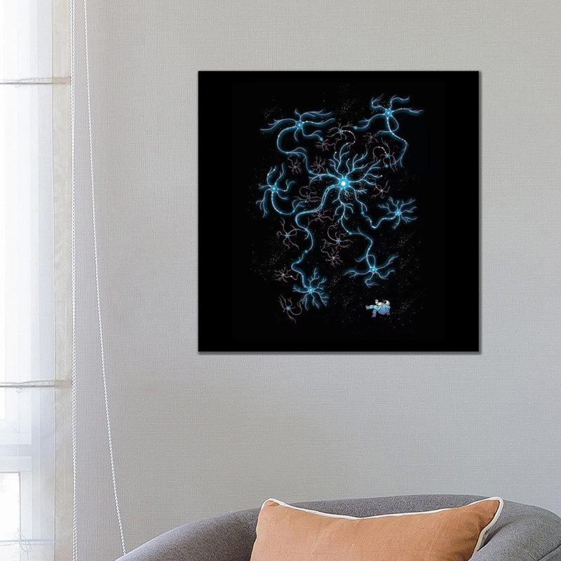 Neuron Galaxy 1 Piece Wrapped Canvas Wall Art, 66.04 cm H x 66.04 cm W x 1.91 cm D