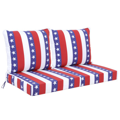 Ensemble de 2 coussins de siège profond d'extérieur (coussin seulement)