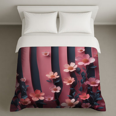 Pink Floral Arrangement Duvet Covers