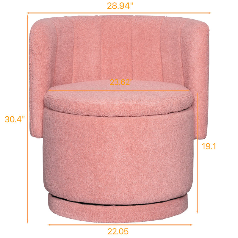Chaise rotative - Rangement pratique à 360 degrés pour créer une maison confortable et élégante, Rose