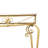 35.4'' Half Moon Metal Sofa Console Table with Ornate Scroll Legs