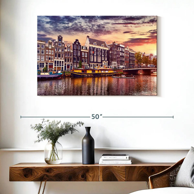 Sireci Amsterdam Canal Sunset