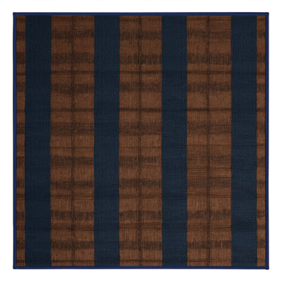 Machine Washable Botanical Brown Area Rug