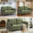 65.4" Chenille Upholstered Loveseat Sofa with Pillow Top Arms, 2 Storage Pockets-1975362007