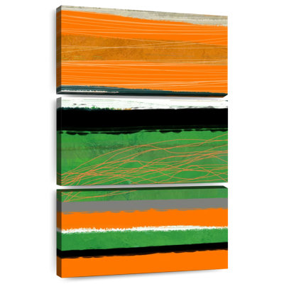Avery Orange And Green Abstract II