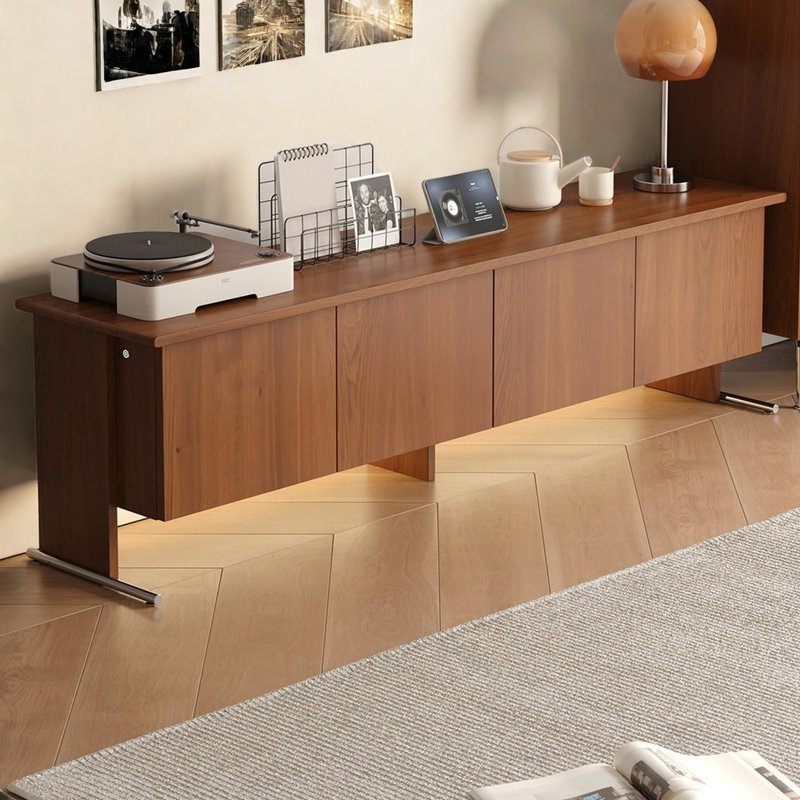 Meuble télé de salon de style rétro, 78.74"