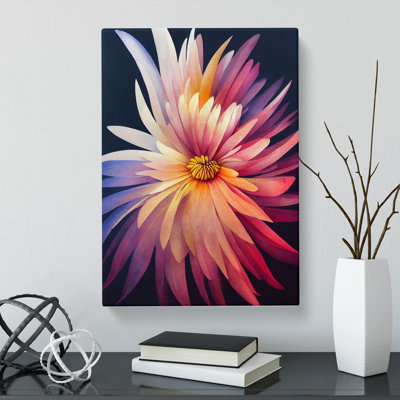 Watercolour Chrysanthemum Flower Vol.1 - Wrapped Canvas