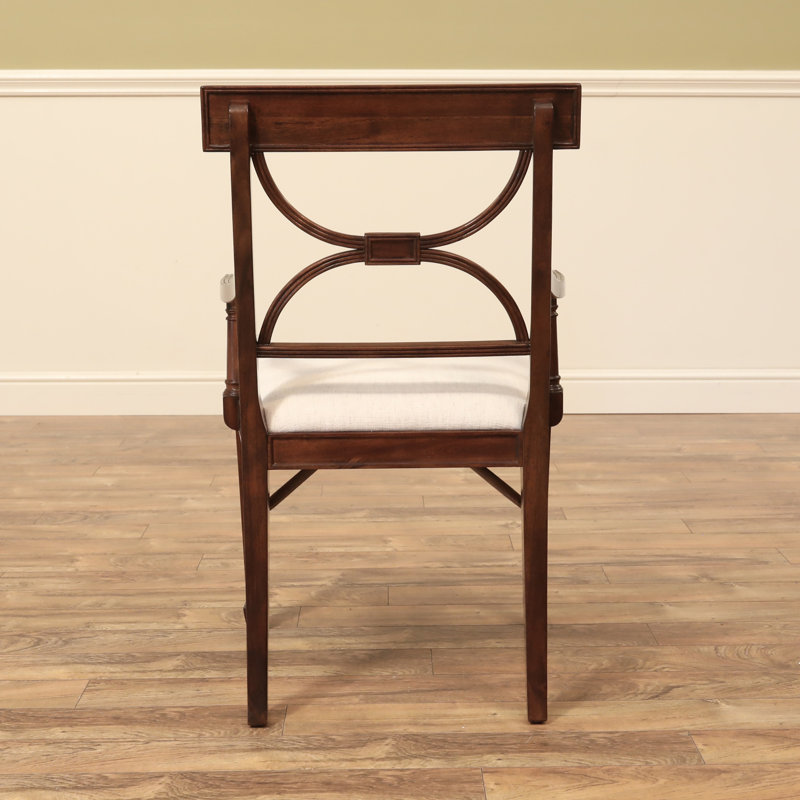Upholstered Arm Chair, Mahogany