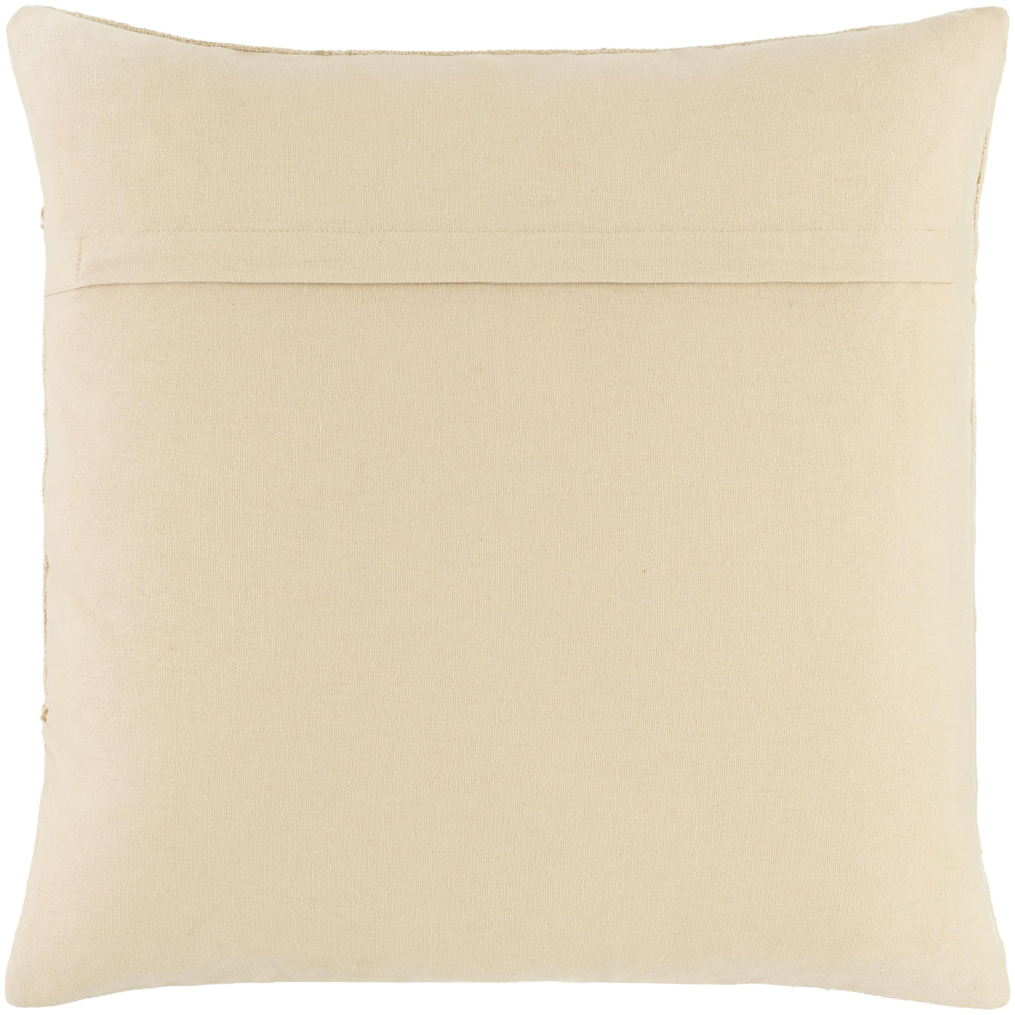 Yulara Accent Pillow Cover & Insert, Down Blend, Square 22", Cream