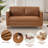 59.8 W Upholstered Modern Farmhouse Square Arm Loveseat-1397254825