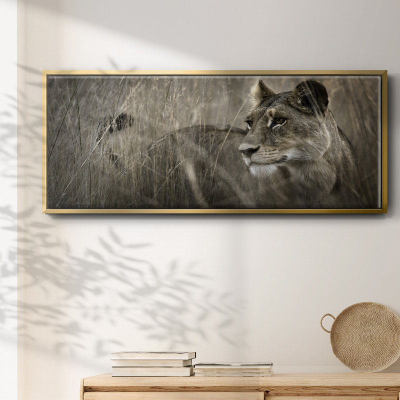 Tall Grass Alpha- Framed Canvas, 24" H x 60" W
