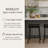 Maven Lane Berkley Counter Stool In Matte Black With Charcoal Black Faux Leather-123564868-123564863