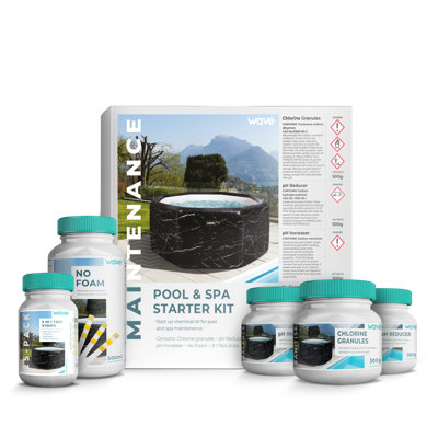 Wave Hot Tub Chemical Starter Kit | Complete Spa Water Care Set