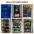  4-Tier Modern Glass Display Cabinet with Magnetic Catch Doors, 65" Tall Minimalist Showcase for Collectibles, Books & Trophy Storage, for Living Room, Bedroom & Study，Black-1223310782