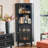 Black Solid + Manufactured Wood+Glass Display Cases