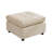 Chenille Tufted Ottoman - Square Accent Stool-637347689