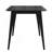 Dining Table Solid Wood Legs, Black
