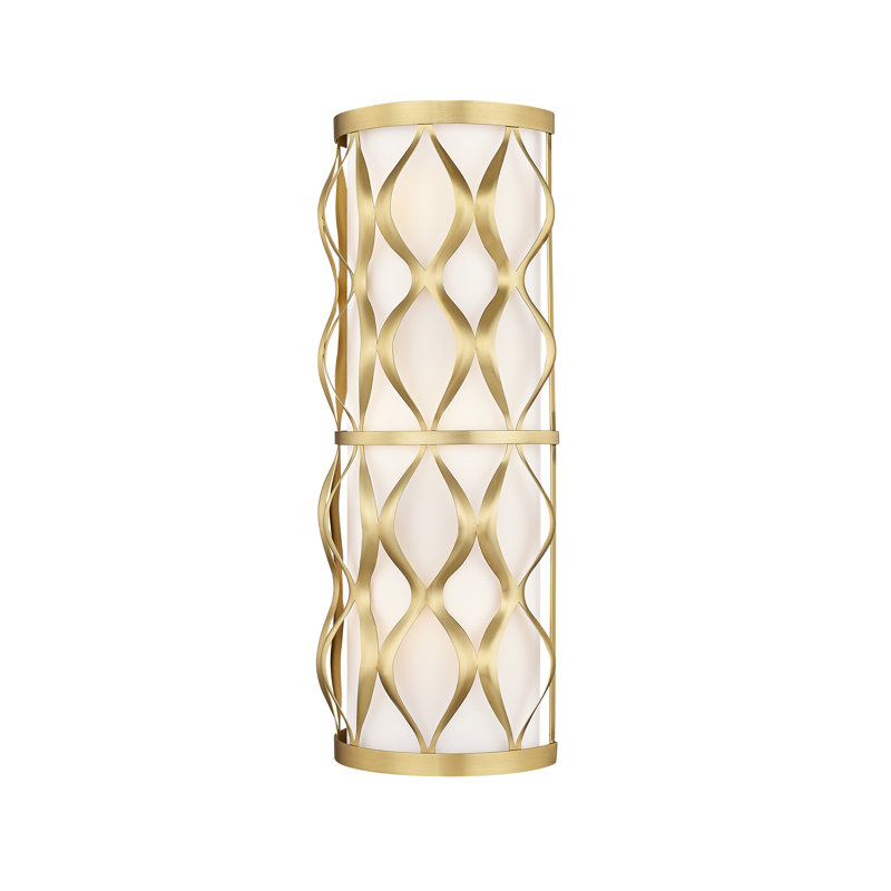 Reggi Steel Flush Mounted Sconce, Modern Gold
