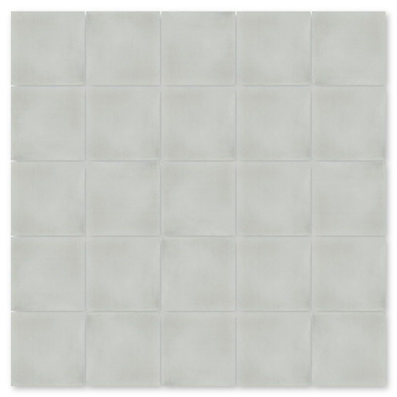Carreau de ciment uni pour mur et plancher 8 po x 8 po, Gris urbain