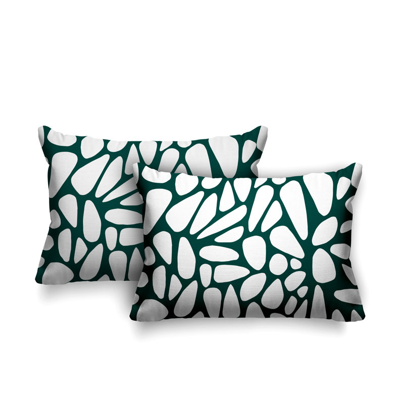 Coussin lombaire intérieur / extérieur Stone, Vert