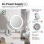 Miroir mural rond en métal-93465429
