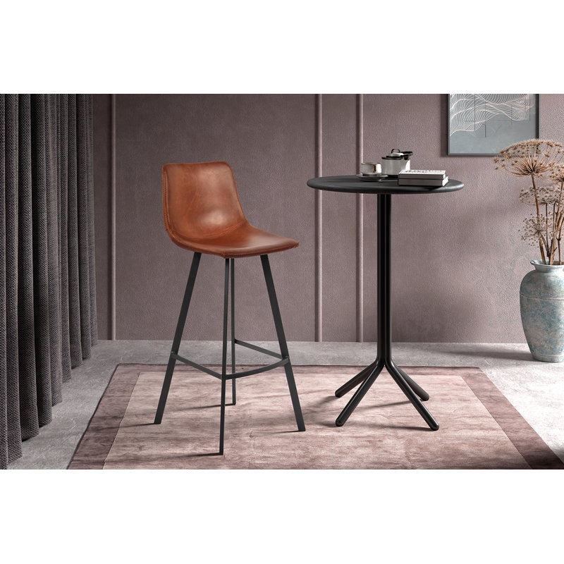 Ozan Stool, Cognac, 78cm H x 49cm W x 35cm D