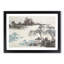 Pavilion Under the Willow Trees by Shen Zhou - Framed Print-55616352-55616353