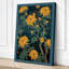 Golden Chrysanthemums Botanical - Wrapped Canvas-498376427-498376445
